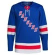 New York Rangers Adidas Authentic Primegreen NHL Trikot Home Blau